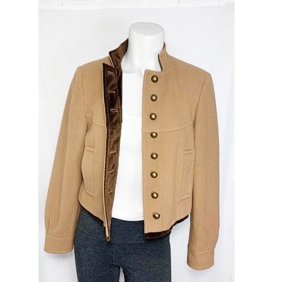 VINTAGE Velvet trim cropped equestrian jacket - Picture 2 of 7